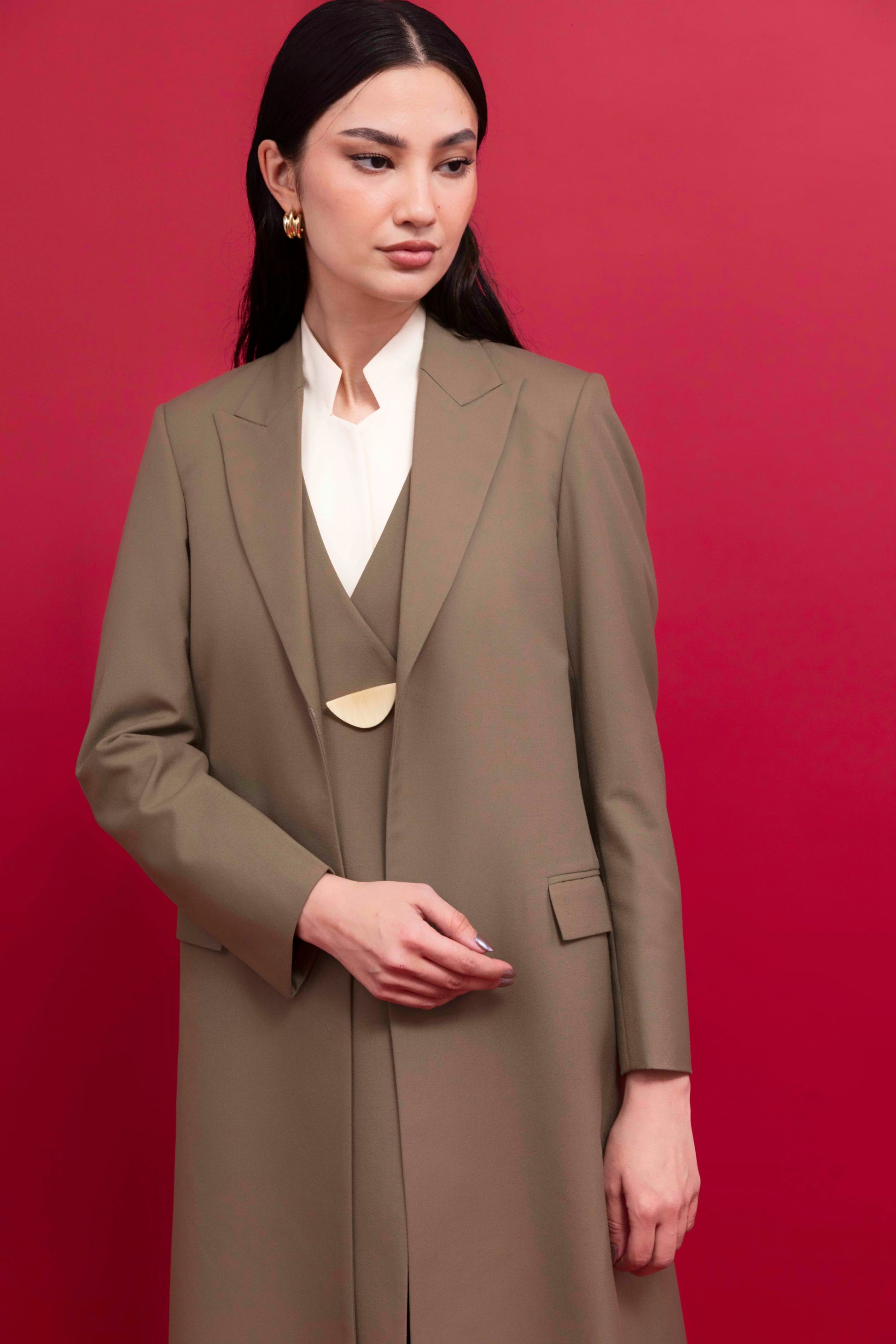 Formal Blazer Dress for Women : Front view
