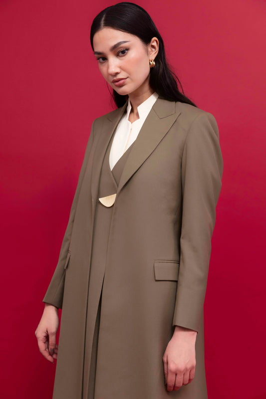 Formal Blazer Dress for Women : Front view
