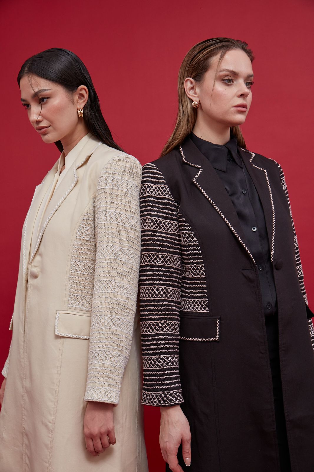 Blazer with Embroidery for Women : Front view