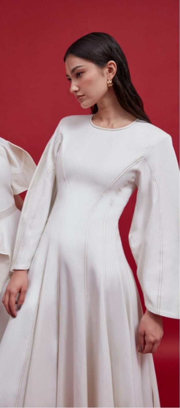 Off White Denim Dress for Women | Stylish and Casual Denim : Front view