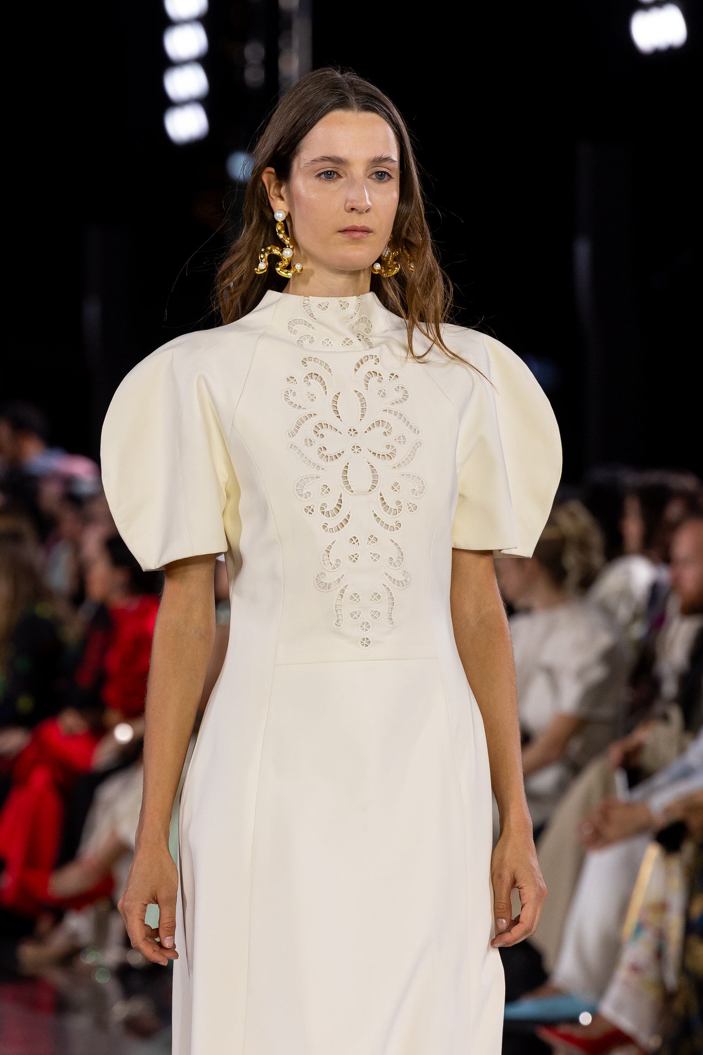 COTTON HENNA EMBROIDERY NECK DETAILS DRESS