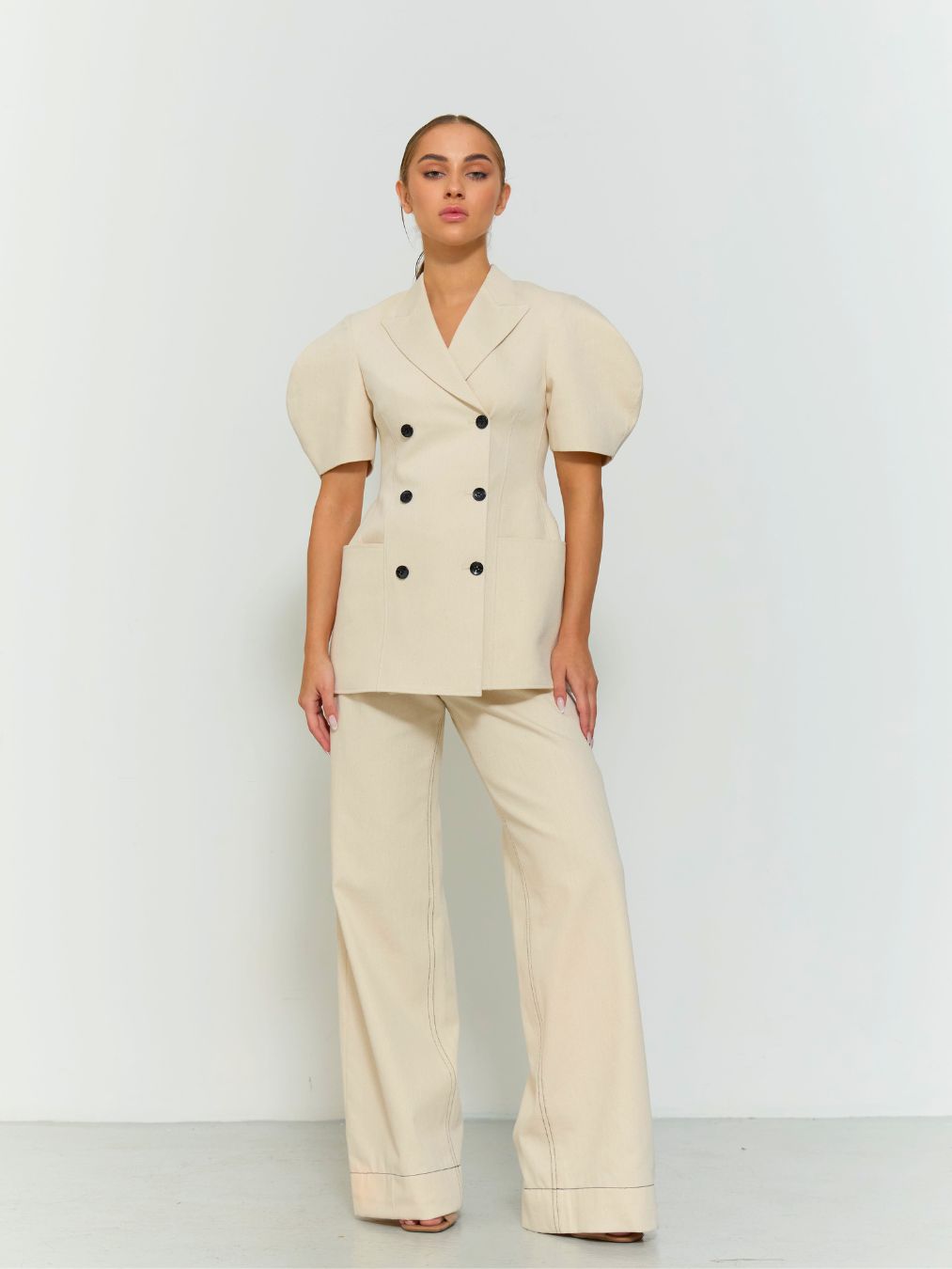 HOURGLASS DOUBLE BREASTED SUIT SET