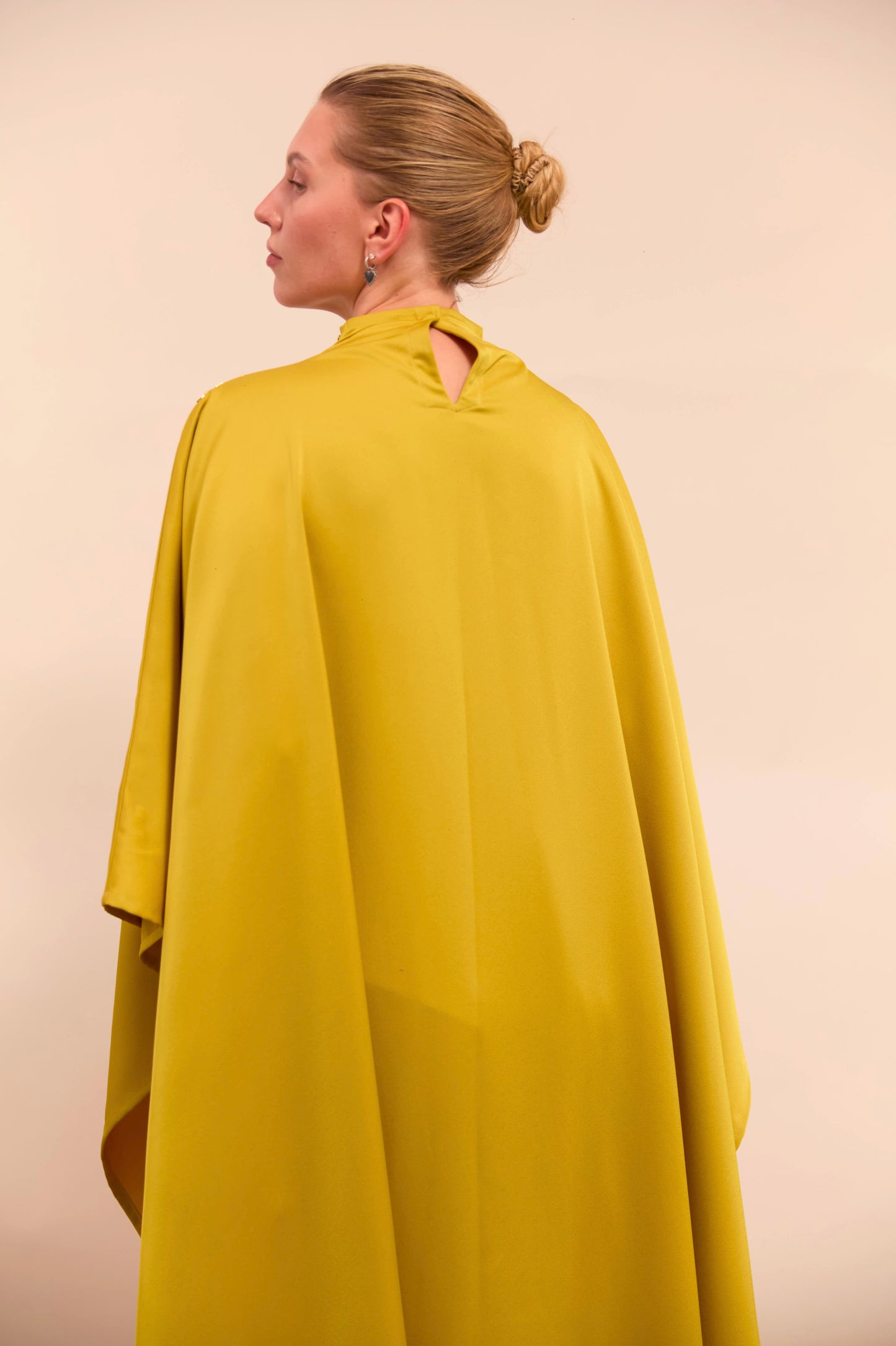 Mustard Kaftans With Gold embellishments