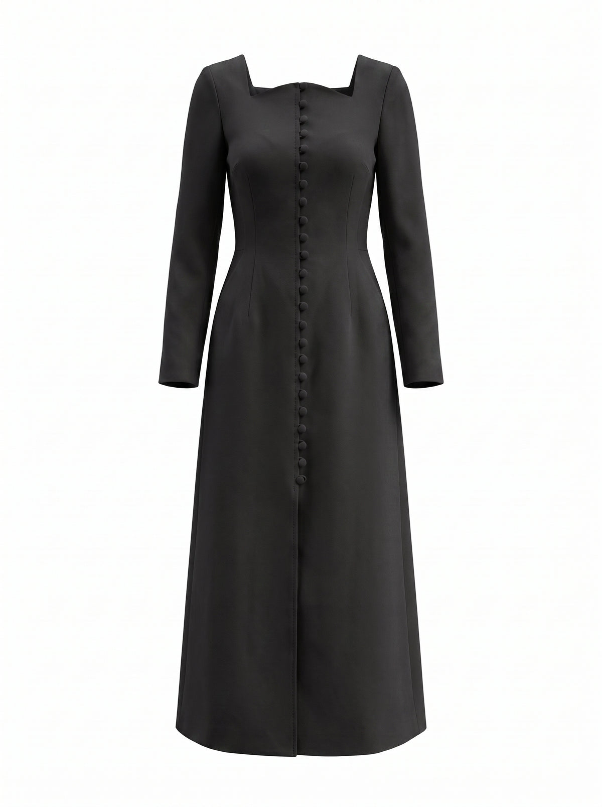 Structured buttoned dress