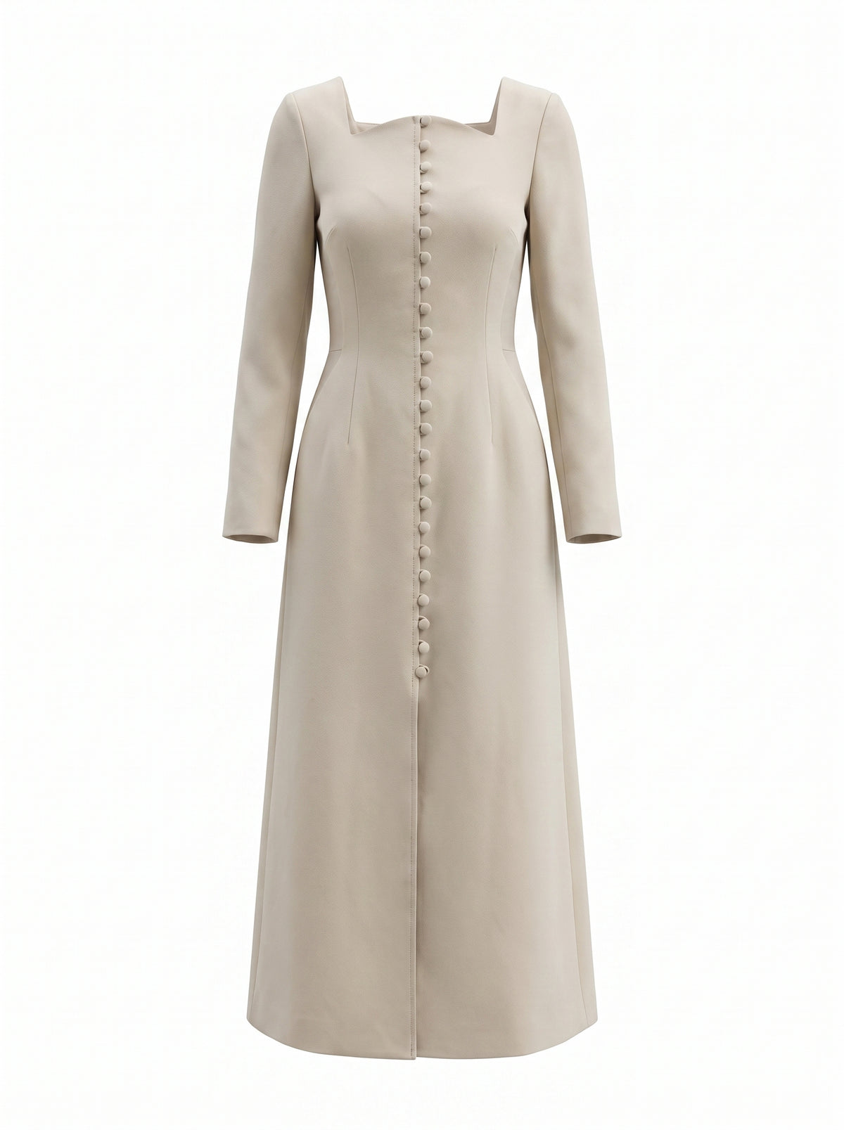 Structured buttoned dress