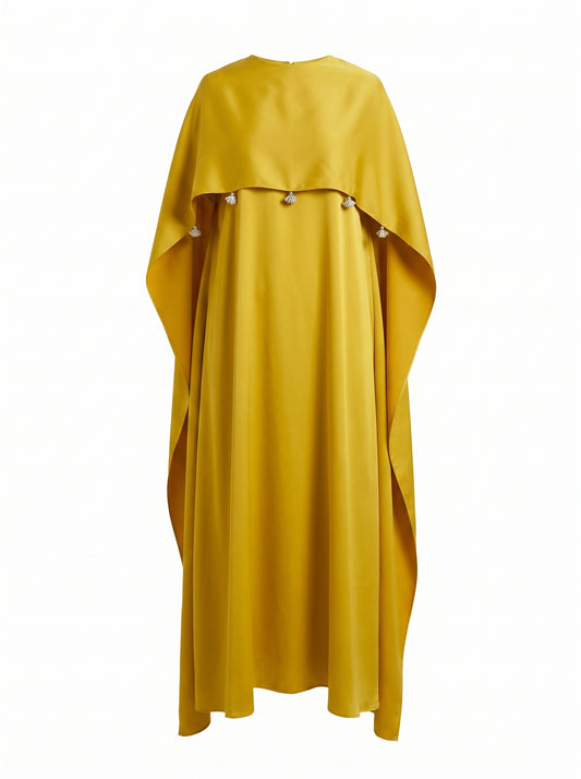 Cape with silver studs /jumpsuit or Dress set