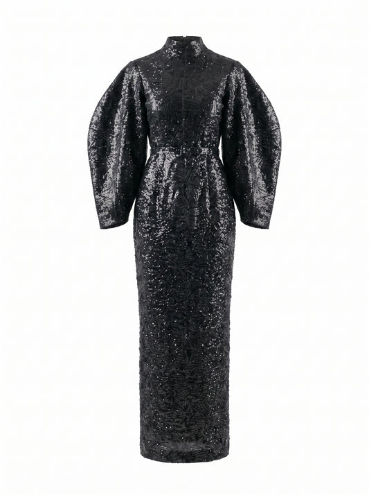 Exagerrated sleeve dress