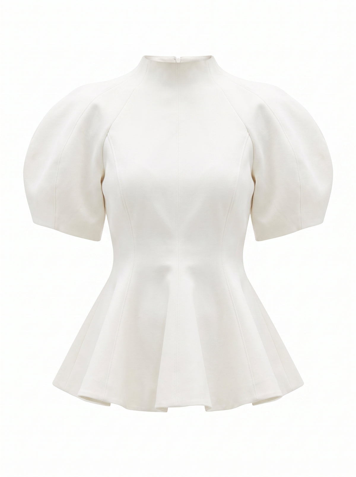 Peplum structured top