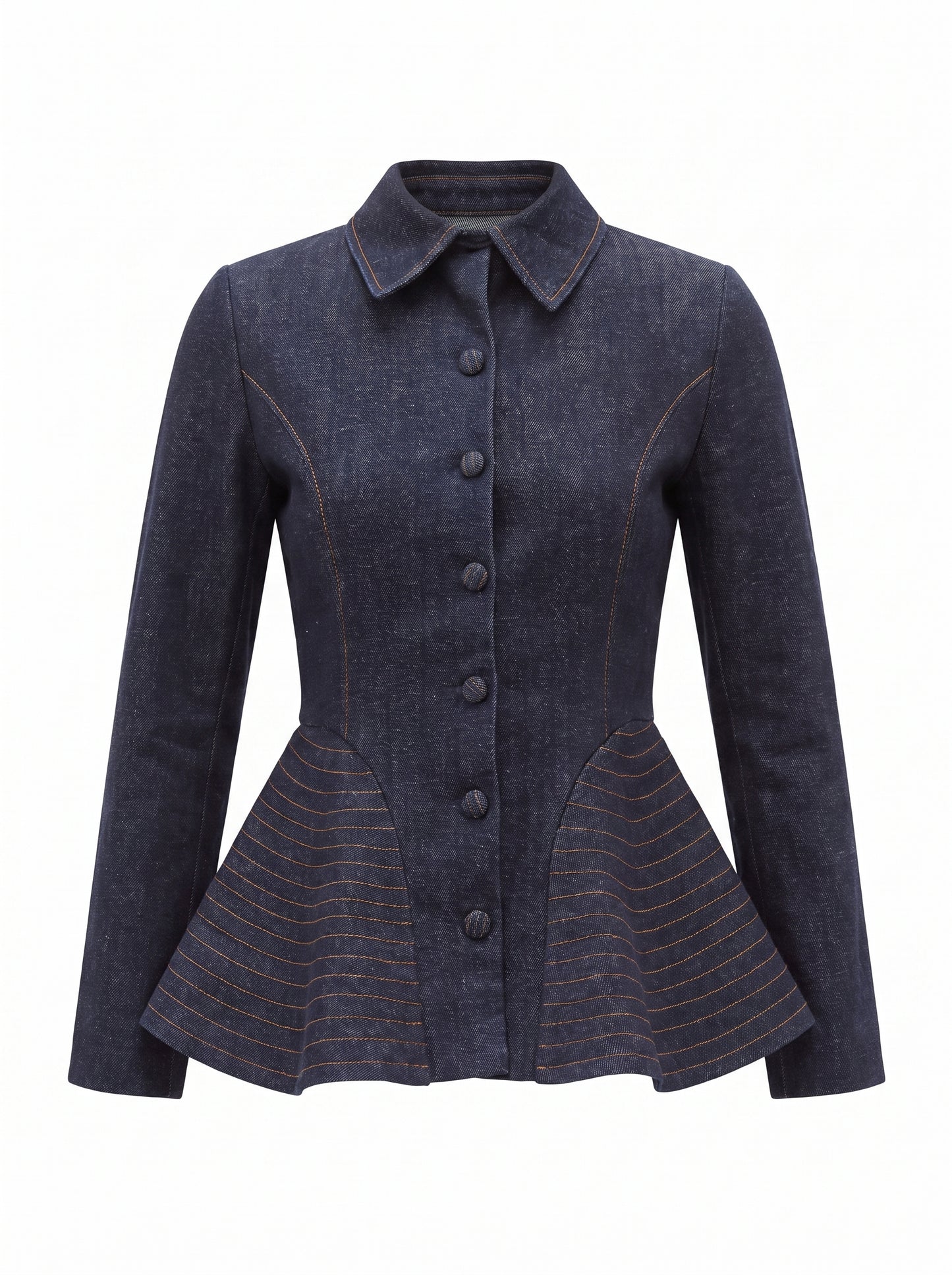 COLOR PEPLUM JACKET