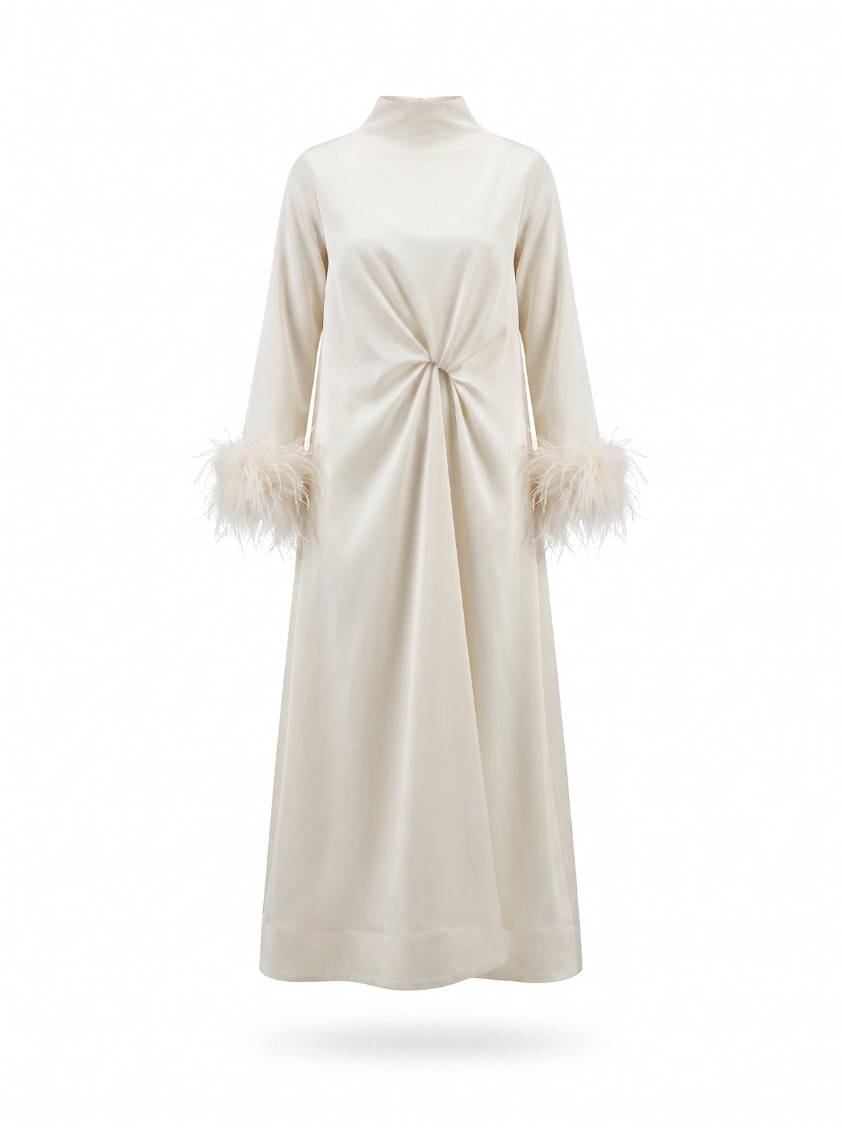 Feathers draped Dress