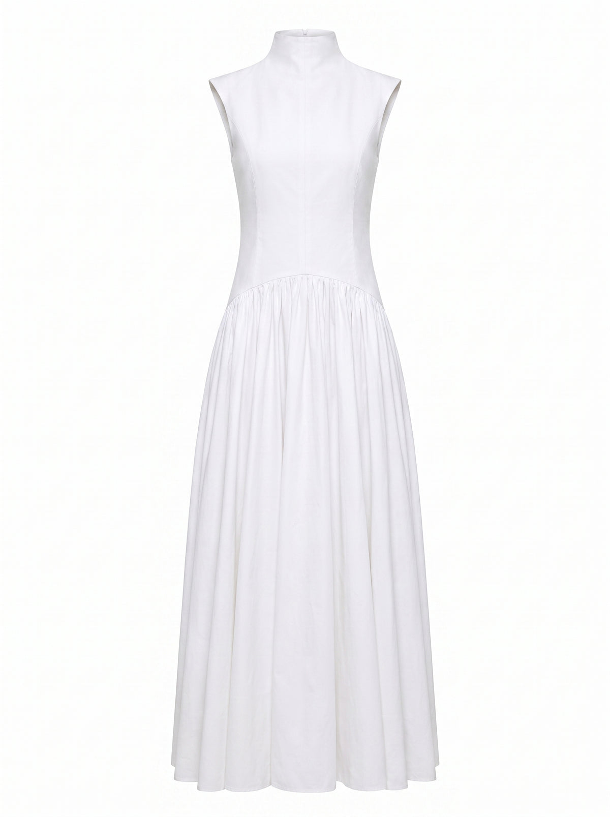 Cotton drop waist maxi dress