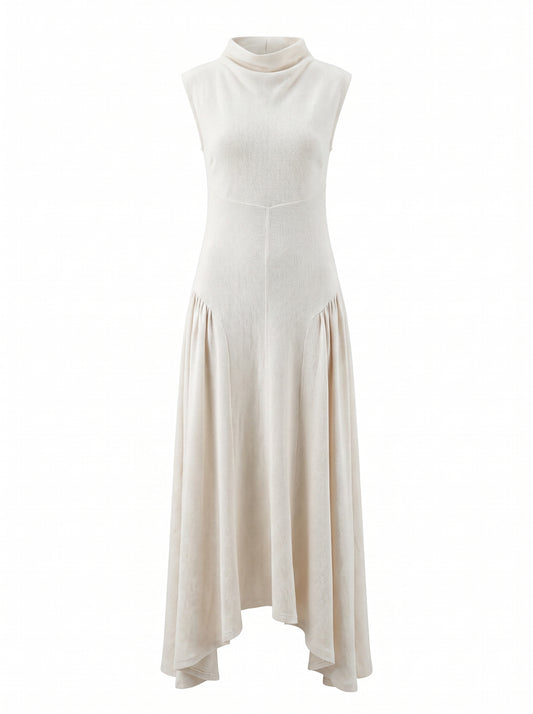 Cotton mesh details dress