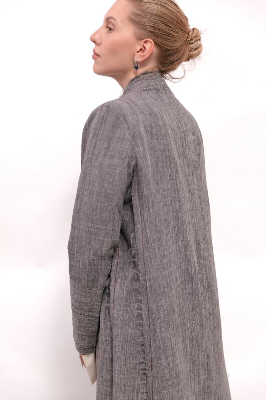 Fringed Lightweight Blazer : Side view
