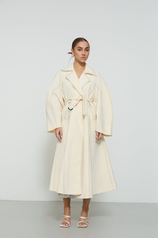 OVERSIZED SLEEVE TRENCH COAT