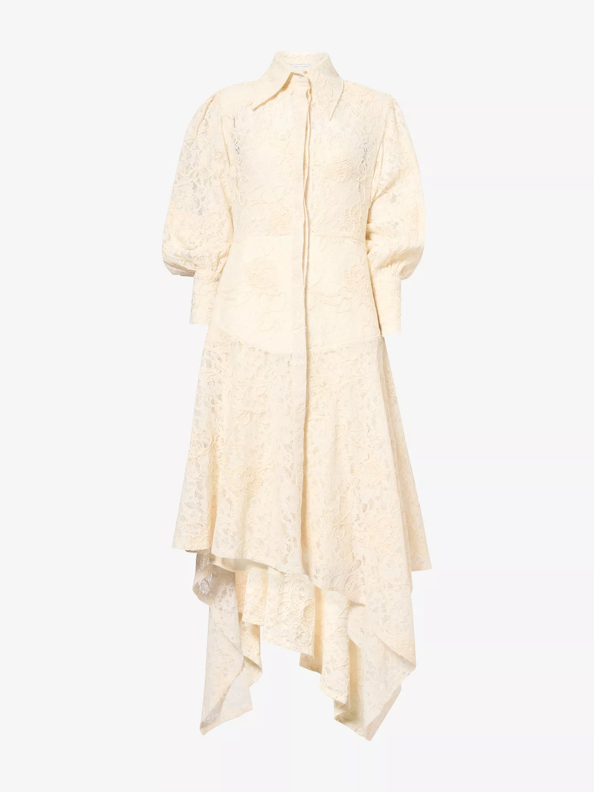 LACE & EMBROIDERY ASSYMETRICAL DRESS