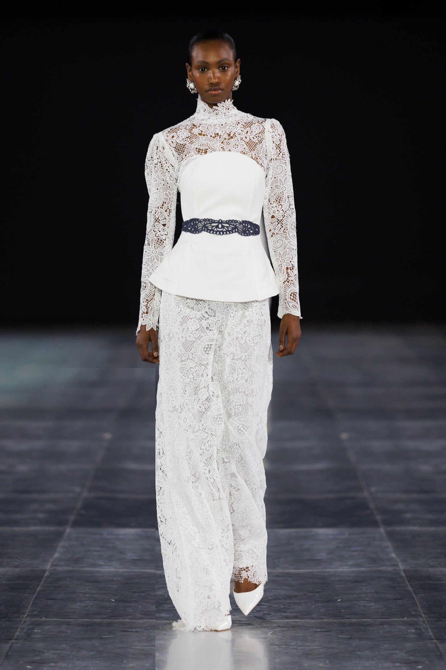 JUPITER MAXI HIGH NECK DRESS WITH PEPLUM CORSET