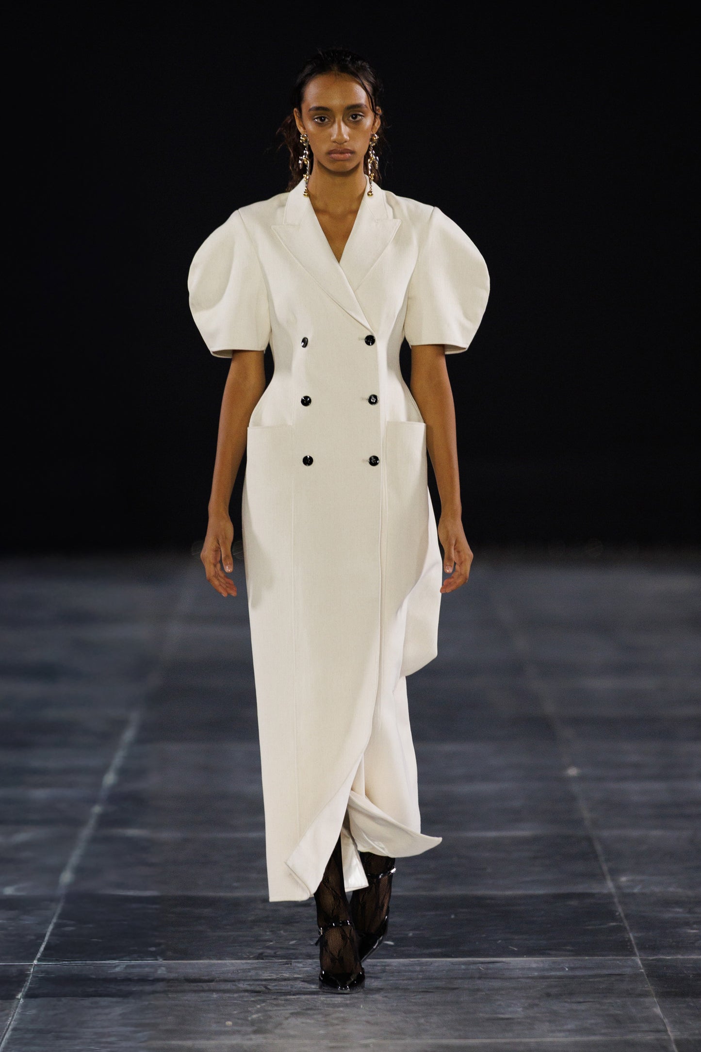 DOUBLE BREASTED HOURGLASS DRESS