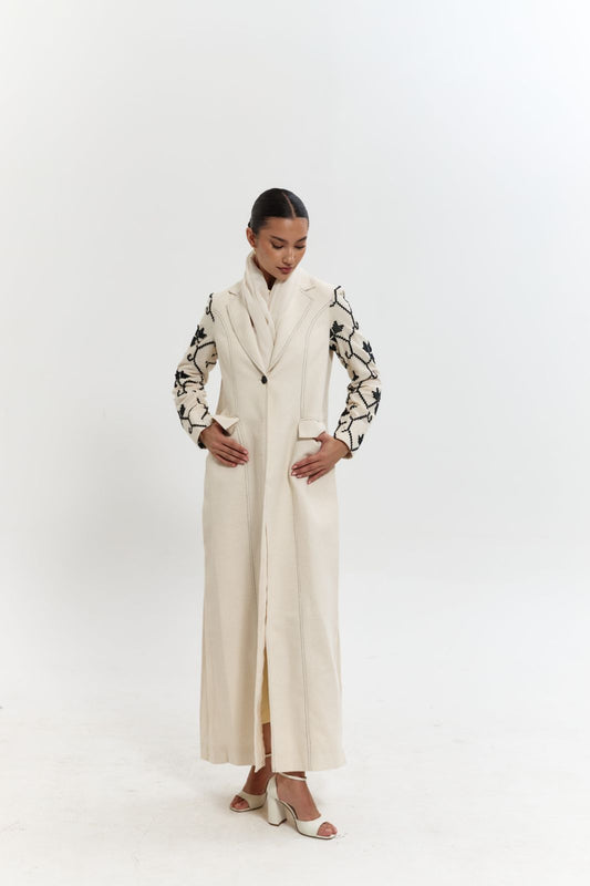 Sleeve Mesh Embroidery
