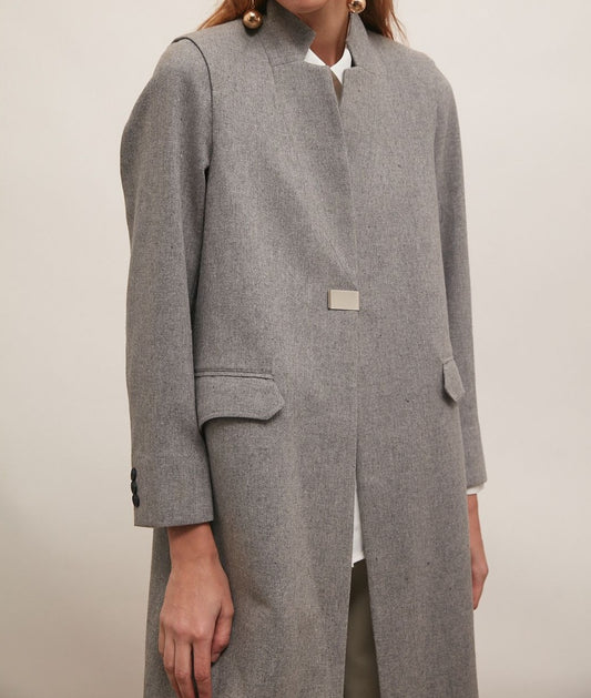 Grey Wool futuristic blazer