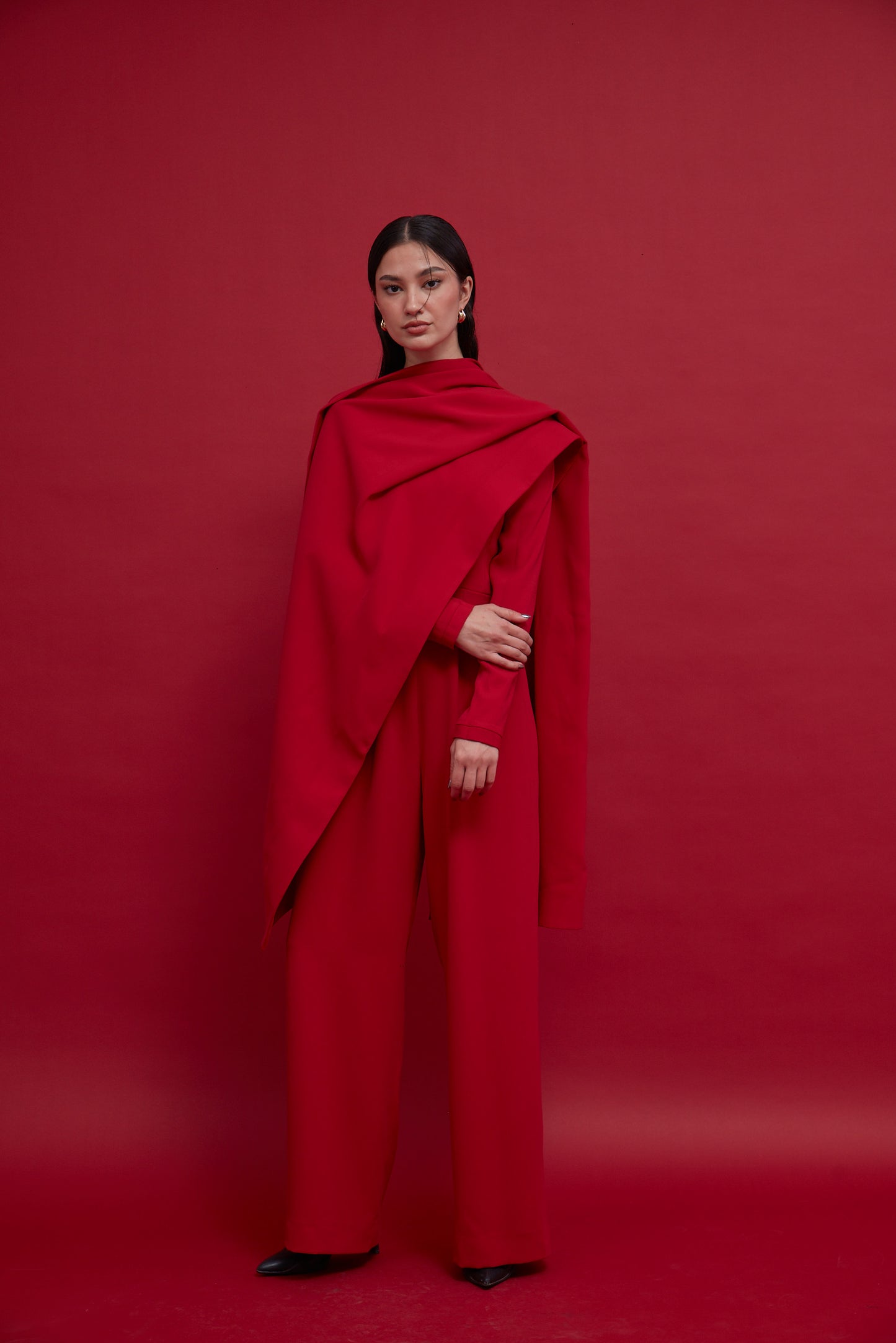 The Red Scarf Jumpsuit